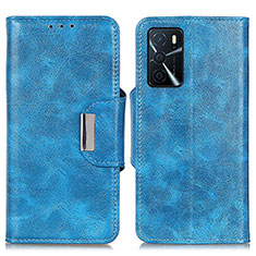 Custodia Portafoglio In Pelle Cover con Supporto N04P per Oppo A54s Cielo Blu