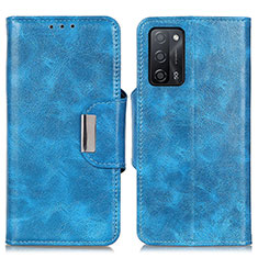 Custodia Portafoglio In Pelle Cover con Supporto N04P per Oppo A56 5G Cielo Blu