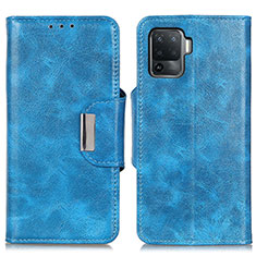Custodia Portafoglio In Pelle Cover con Supporto N04P per Oppo A94 4G Cielo Blu