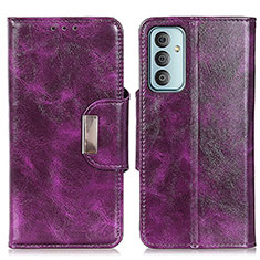 Custodia Portafoglio In Pelle Cover con Supporto N04P per Samsung Galaxy F23 5G Viola
