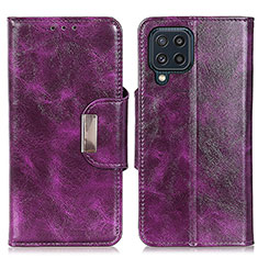 Custodia Portafoglio In Pelle Cover con Supporto N04P per Samsung Galaxy M32 4G Viola