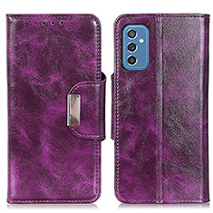 Custodia Portafoglio In Pelle Cover con Supporto N04P per Samsung Galaxy M52 5G Viola