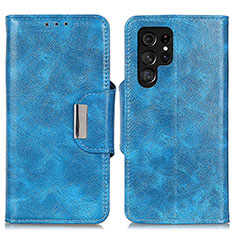 Custodia Portafoglio In Pelle Cover con Supporto N04P per Samsung Galaxy S21 Ultra 5G Cielo Blu