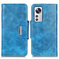 Custodia Portafoglio In Pelle Cover con Supporto N04P per Xiaomi Mi 12 5G Cielo Blu
