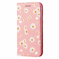 Custodia Portafoglio In Pelle Cover con Supporto N05 per Samsung Galaxy Note 20 5G Rosa