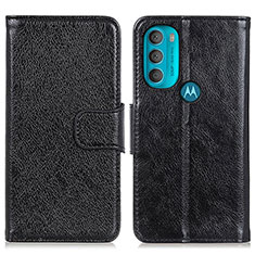 Custodia Portafoglio In Pelle Cover con Supporto N05P per Motorola Moto G71 5G Nero