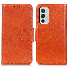 Custodia Portafoglio In Pelle Cover con Supporto N05P per OnePlus 9RT 5G Arancione