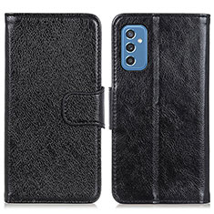 Custodia Portafoglio In Pelle Cover con Supporto N05P per Samsung Galaxy M52 5G Nero