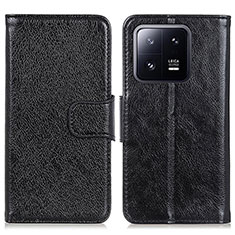 Custodia Portafoglio In Pelle Cover con Supporto N05P per Xiaomi Mi 13 5G Nero