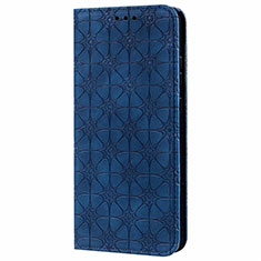 Custodia Portafoglio In Pelle Cover con Supporto N06 per Samsung Galaxy Note 20 5G Blu