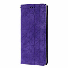 Custodia Portafoglio In Pelle Cover con Supporto N06 per Samsung Galaxy Note 20 Ultra 5G Viola