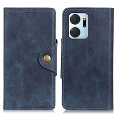 Custodia Portafoglio In Pelle Cover con Supporto N06P per Huawei Honor X7a Blu