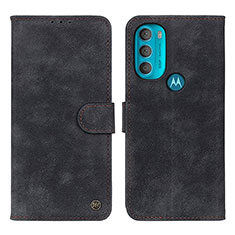 Custodia Portafoglio In Pelle Cover con Supporto N06P per Motorola Moto G71 5G Nero