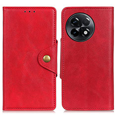 Custodia Portafoglio In Pelle Cover con Supporto N06P per OnePlus Ace 2 5G Rosso