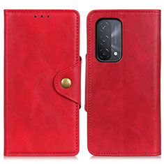 Custodia Portafoglio In Pelle Cover con Supporto N06P per OnePlus Nord N200 5G Rosso