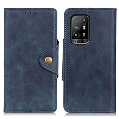 Custodia Portafoglio In Pelle Cover con Supporto N06P per Oppo A95 5G Blu