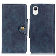 Custodia Portafoglio In Pelle Cover con Supporto N06P per Samsung Galaxy A23e 5G Blu