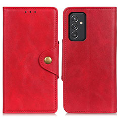 Custodia Portafoglio In Pelle Cover con Supporto N06P per Samsung Galaxy A25 5G Rosso