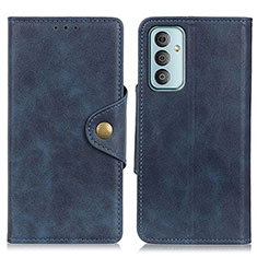 Custodia Portafoglio In Pelle Cover con Supporto N06P per Samsung Galaxy F23 5G Blu