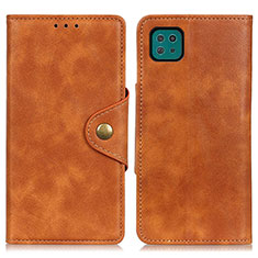 Custodia Portafoglio In Pelle Cover con Supporto N06P per Samsung Galaxy F42 5G Marrone