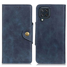 Custodia Portafoglio In Pelle Cover con Supporto N06P per Samsung Galaxy M32 4G Blu