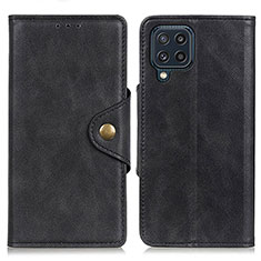 Custodia Portafoglio In Pelle Cover con Supporto N06P per Samsung Galaxy M32 4G Nero