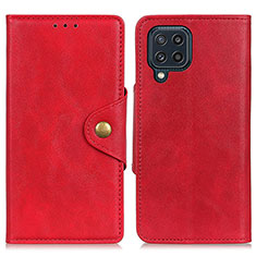 Custodia Portafoglio In Pelle Cover con Supporto N06P per Samsung Galaxy M32 4G Rosso