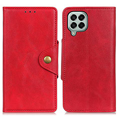 Custodia Portafoglio In Pelle Cover con Supporto N06P per Samsung Galaxy M33 5G Rosso