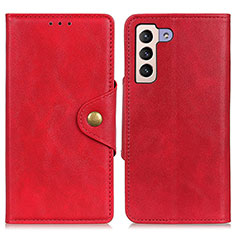Custodia Portafoglio In Pelle Cover con Supporto N06P per Samsung Galaxy S22 Plus 5G Rosso
