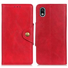 Custodia Portafoglio In Pelle Cover con Supporto N06P per Sony Xperia Ace III Rosso