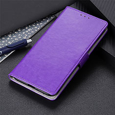 Custodia Portafoglio In Pelle Cover con Supporto N07 per Huawei P40 Pro Viola