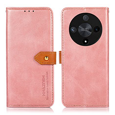 Custodia Portafoglio In Pelle Cover con Supporto N07P per Huawei Honor Magic6 Lite 5G Rosa