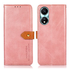Custodia Portafoglio In Pelle Cover con Supporto N07P per Huawei Honor X5 Plus Rosa