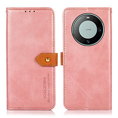 Custodia Portafoglio In Pelle Cover con Supporto N07P per Huawei Mate 60 Pro+ Plus Rosa