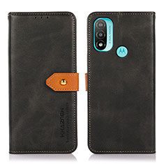 Custodia Portafoglio In Pelle Cover con Supporto N07P per Motorola Moto E40 Nero