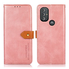 Custodia Portafoglio In Pelle Cover con Supporto N07P per Motorola Moto G Power (2022) Rosa