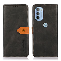 Custodia Portafoglio In Pelle Cover con Supporto N07P per Motorola Moto G31 Nero