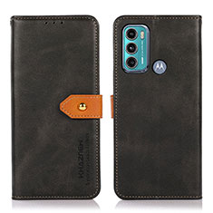 Custodia Portafoglio In Pelle Cover con Supporto N07P per Motorola Moto G40 Fusion Nero