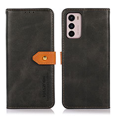 Custodia Portafoglio In Pelle Cover con Supporto N07P per Motorola Moto G42 Nero