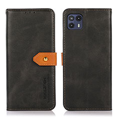 Custodia Portafoglio In Pelle Cover con Supporto N07P per Motorola Moto G50 5G Nero