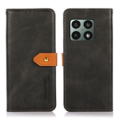 Custodia Portafoglio In Pelle Cover con Supporto N07P per OnePlus 10 Pro 5G Nero