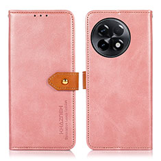 Custodia Portafoglio In Pelle Cover con Supporto N07P per OnePlus 11R 5G Rosa