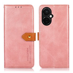 Custodia Portafoglio In Pelle Cover con Supporto N07P per OnePlus Nord CE 3 5G Rosa