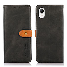 Custodia Portafoglio In Pelle Cover con Supporto N07P per Samsung Galaxy A23e 5G Nero