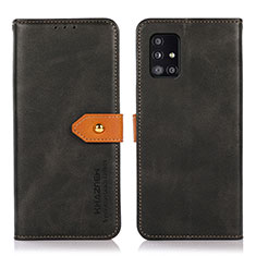 Custodia Portafoglio In Pelle Cover con Supporto N07P per Samsung Galaxy A51 5G Nero