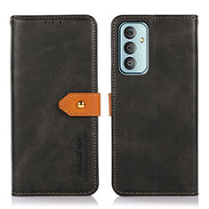 Custodia Portafoglio In Pelle Cover con Supporto N07P per Samsung Galaxy F23 5G Nero
