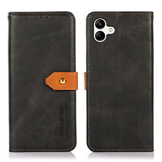Custodia Portafoglio In Pelle Cover con Supporto N07P per Samsung Galaxy M04 Nero
