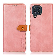 Custodia Portafoglio In Pelle Cover con Supporto N07P per Samsung Galaxy M32 4G Rosa