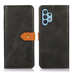 Custodia Portafoglio In Pelle Cover con Supporto N07P per Samsung Galaxy M32 5G Nero