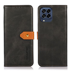 Custodia Portafoglio In Pelle Cover con Supporto N07P per Samsung Galaxy M53 5G Nero